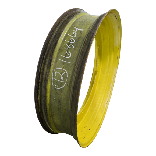 [NTS-168664] 10"W x 42"D, John Deere Yellow 12-Hole Stub Disc , 1.69" Offset