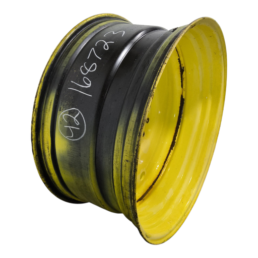 [NTS-168723] 20"W x 42"D, John Deere Yellow 12-Hole Formed Plate Sprayer , -4" Offset