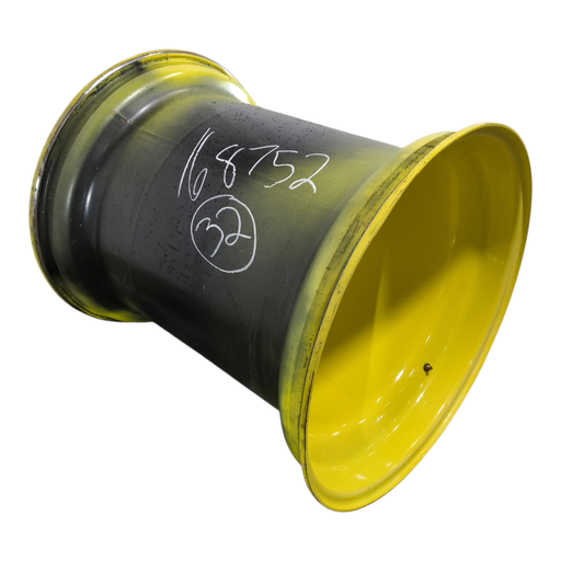 [NTS-168752] 36"W x 32"D, John Deere Yellow 12-Hole Formed Plate , -9.62" Offset