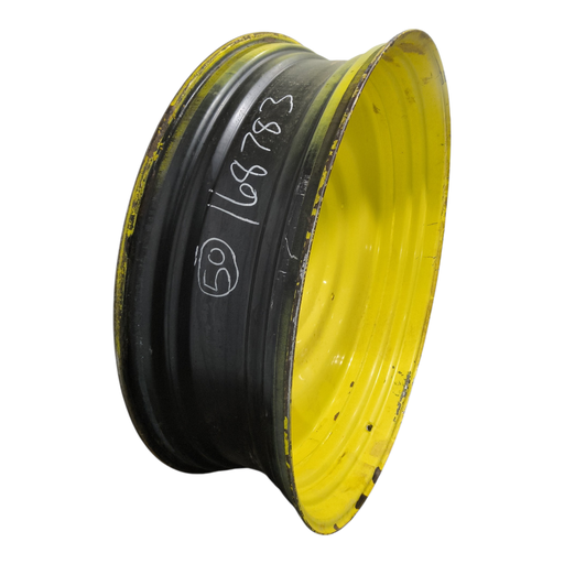 [NTS-168783] 15"W x 50"D, John Deere Yellow 10-Hole Formed Plate , -6.62" Offset