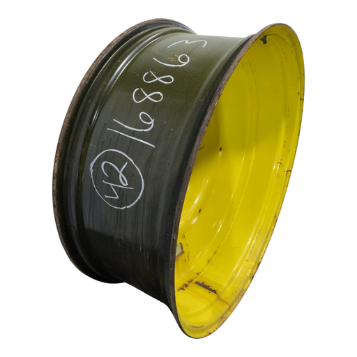 [NTS-168863] 16"W x 42"D, John Deere Yellow 10-Hole Formed Plate , -6.88" Offset