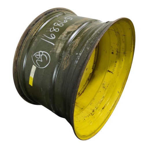 [NTS-168865] 23"W x 38"D, John Deere Yellow 12-Hole Stub Disc , -3.38" Offset