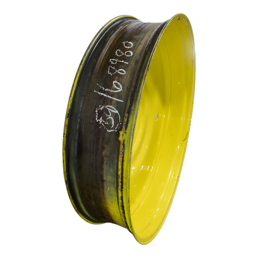 [NTS-168980] 12"W x 54"D, John Deere Yellow 10-Hole Formed Plate , -9.25" Offset