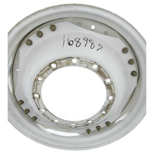 [NTS-168989] 12-Hole Waffle Disc (Groups of 3 Bolts) Center for 34" Rim, Ford / New Holland White