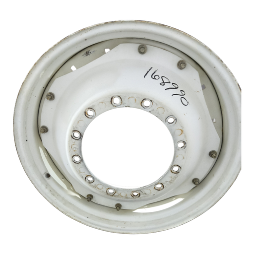 [NTS-168990] 12-Hole Waffle Disc (Groups of 2 Bolts) Center for 34" Rim, Ford / New Holland White