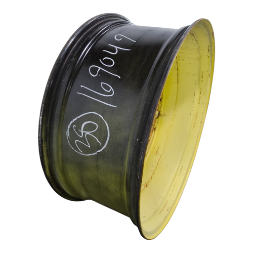 [NTS-169049] 16"W x 38"D, John Deere Yellow 12-Hole Stub Disc , -3.25" Offset