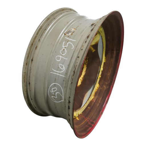 [NTS-169051] 15"W x 38"D, John Deere Yellow 8-Hole Stub Disc (groups of 2 bolts) , 1.75" Offset