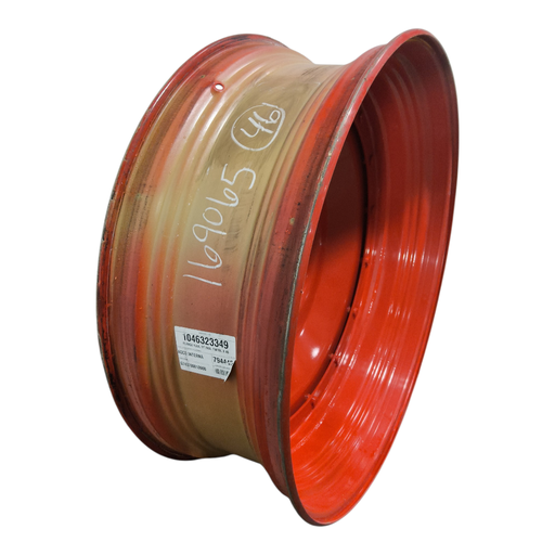 [NTS-169065] 16"W x 46"D, Fendt/Agco Red 16-Hole Stub Disc , 0.88" Offset