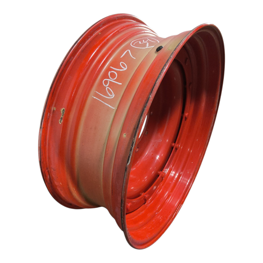 [NTS-169067] 13"W x 34"D, Fendt/Agco Red 12-Hole Stub Disc , 1.75" Offset