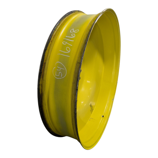 [NTS-169168] 12"W x 54"D, John Deere Yellow 10-Hole Formed Plate , -9.38" Offset