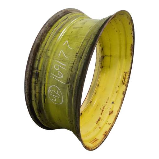 [NTS-169177] 16"W x 42"D, John Deere Yellow 12-Hole Stub Disc , -3" Offset