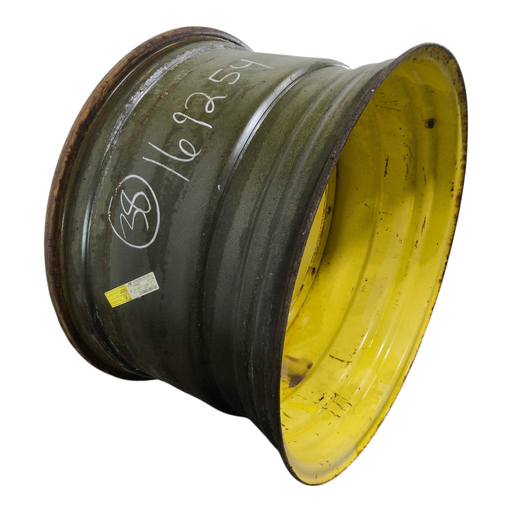 [NTS-169254] 23"W x 38"D, John Deere Yellow 12-Hole Stub Disc , -3.38" Offset