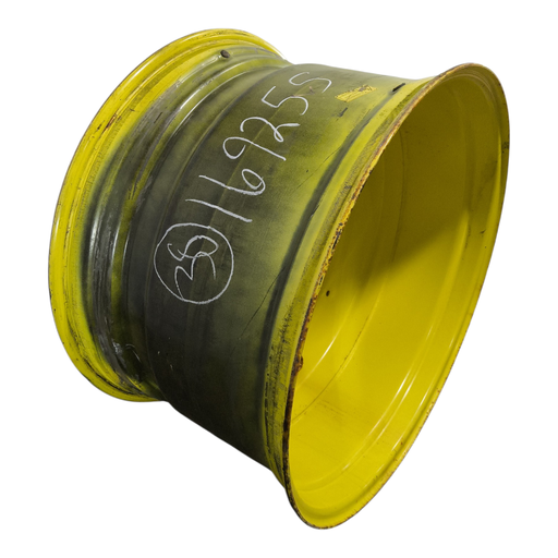 [NTS-169255] 23"W x 38"D, John Deere Yellow 10-Hole Formed Plate , -5.88" Offset