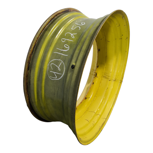 [NTS-169256] 16"W x 42"D, John Deere Yellow 12-Hole Stub Disc , -3" Offset