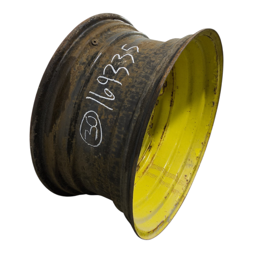 [NTS-169335] 15"W x 30"D, John Deere Yellow 8-Hole Waffle Wheel (Groups of 2 Bolts)