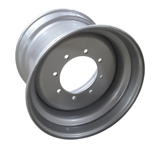 [169357] 16"W x 22.5"D, Case IH Silver Mist 8-Hole Hub Pilot , -3" Offset