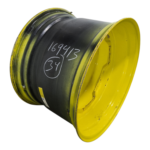 [NTS-169413] 23"W x 34"D, John Deere Yellow 12-Hole Waffle Wheel (Groups of 3 bolts)