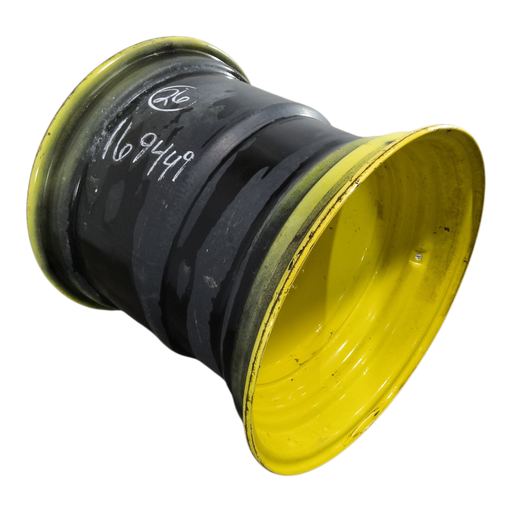 [NTS-169449] 25"W x 26"D, John Deere Yellow 8-Hole Formed Plate , 1.75" Offset