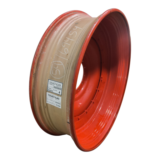 [NTS-169454] 15"W x 54"D, Fendt/Agco Red 16-Hole Stub Disc , 3.38" Offset