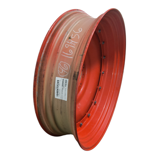 [NTS-169456] 12"W x 46"D, Fendt/Agco Red 16-Hole Stub Disc , -1.62" Offset