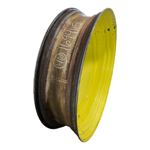 [NTS-169465] 12"W x 46"D, John Deere Yellow 10-Hole Formed Plate , -8.62" Offset