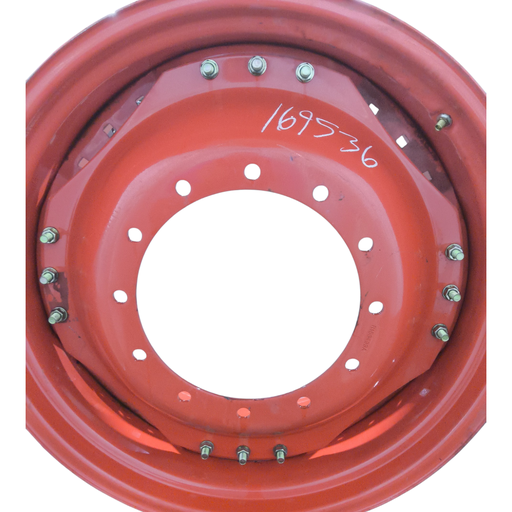 [NTS-169536] 12-Hole Waffle Disc (Groups of 3 Bolts) Center for 34" Rim, Fendt/Agco Red