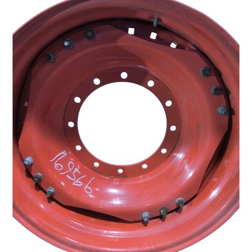 [NTS-169566] 12-Hole Waffle Disc (Groups of 3 Bolts) Center for 34" Rim, Fendt/Agco Red