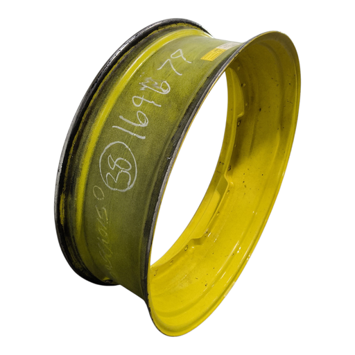 [NTS-169679] 12"W x 38"D, John Deere Yellow 12-Hole Waffle Wheel (Groups of 3 bolts)