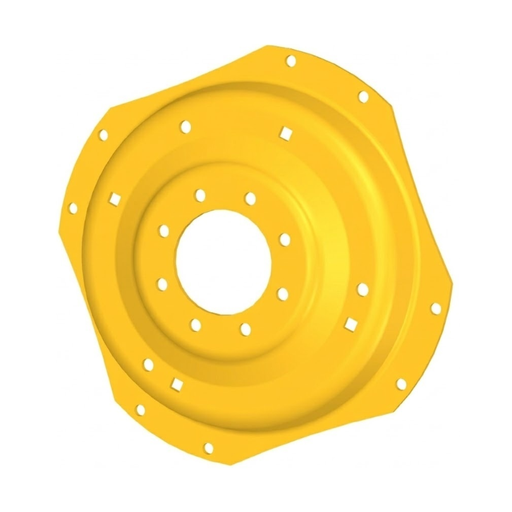 [74029] 8-Hole Waffle Disc (Groups of 2 Bolts) Center for 28"-30" Rim, John Deere Yellow