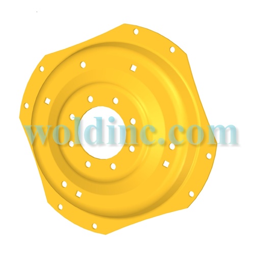 [74033] 8-Hole Waffle Disc (Groups of 2 Bolts) Center for 28"-30" Rim, Black