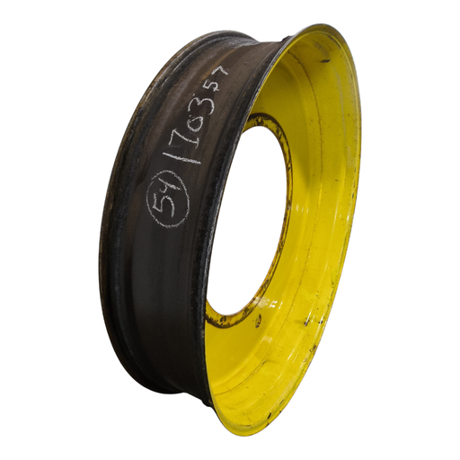 [NTS-170357] 12"W x 54"D, John Deere Yellow 12-Hole Stub Disc , -3.25" Offset