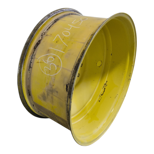 [NTS-170450] 18"W x 38"D, John Deere Yellow 10-Hole Formed Plate , -6.38" Offset