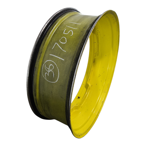 [NTS-170511] 12"W x 38"D, John Deere Yellow 12-Hole Waffle Wheel (Groups of 3 bolts)