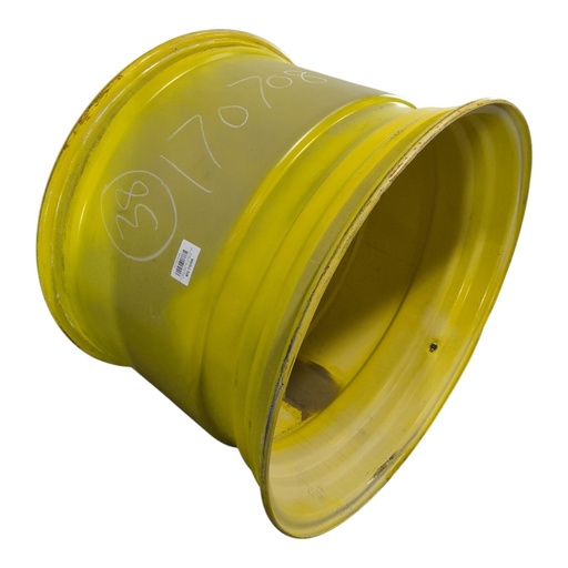 [NTS-170708] 27"W x 38"D, John Deere Yellow 10-Hole Formed Plate , -11.38" Offset
