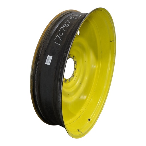 [NTS-170787] 12"W x 54"D, John Deere Yellow 10-Hole Formed Plate , -9.25" Offset