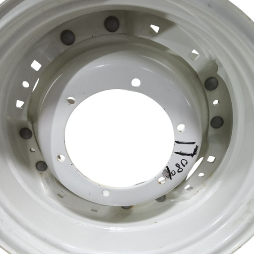 [NTS-170801] 6-Hole Waffle Disc (Groups of 2 Bolts) Center for 24" Rim, Ford / New Holland White
