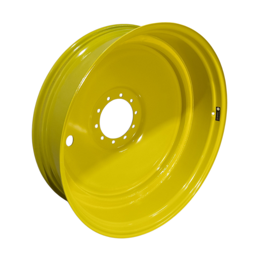 [NTS-170825] 12"W x 46"D, John Deere Yellow 10-Hole Formed Plate , -11" Offset