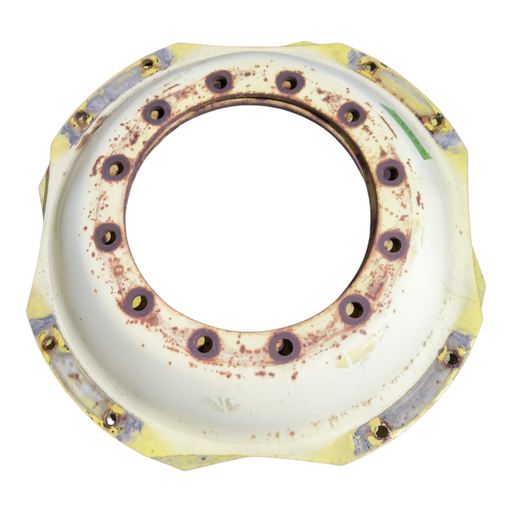 [NTS-170853] 12-Hole Waffle Disc (Groups of 2 Bolts) Center for 34" Rim, John Deere Yellow