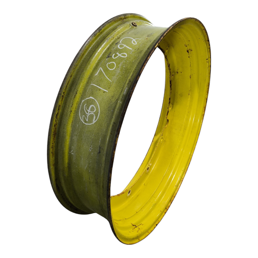 [NTS-170892] 10"W x 38"D, John Deere Yellow 12-Hole Stub Disc , 1.88" Offset