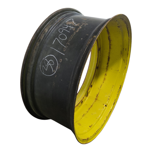 [NTS-170947] 16"W x 38"D, John Deere Yellow 12-Hole Stub Disc , -3.12" Offset