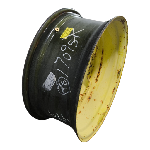 [NTS-170951] 12"W x 28"D, John Deere Yellow 12-Hole Waffle Wheel (Groups of 3 bolts)