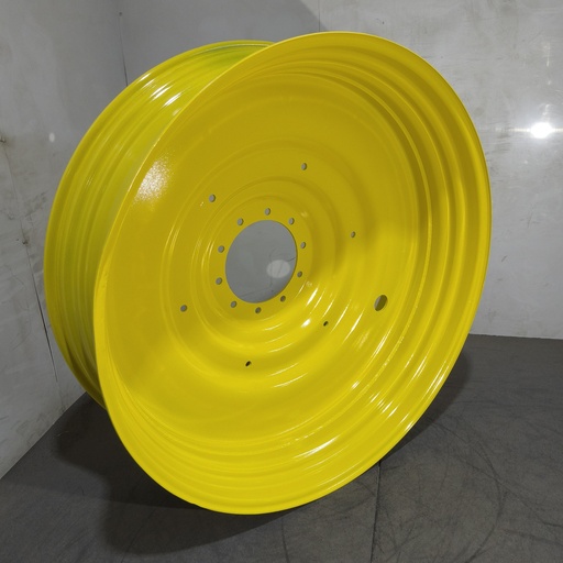 [NTS-171003] 15"W x 50"D, John Deere Yellow 10-Hole Formed Plate , -6.75" Offset