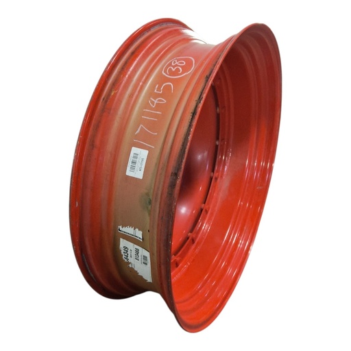 [NTS-171185] 11"W x 38"D, Fendt/Agco Red 16-Hole Stub Disc , 2.38" Offset