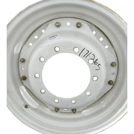[NTS-171265] 10-Hole Waffle Disc (Groups of 3 Bolts) Center for 28"-30" Rim, Ford / New Holland White