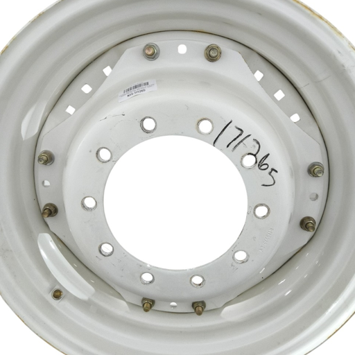 [NTS-171265] 10-Hole Waffle Disc (Groups of 3 Bolts) Center for 28"-30" Rim, Ford / New Holland White