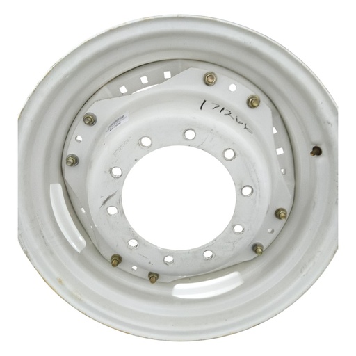 [NTS-171266] 10-Hole Waffle Disc (Groups of 3 Bolts) Center for 28"-30" Rim, Ford / New Holland White