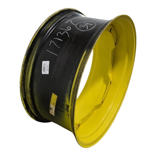 [NTS-171367] 15"W x 34"D, John Deere Yellow 12-Hole Waffle Wheel (Groups of 3 bolts)