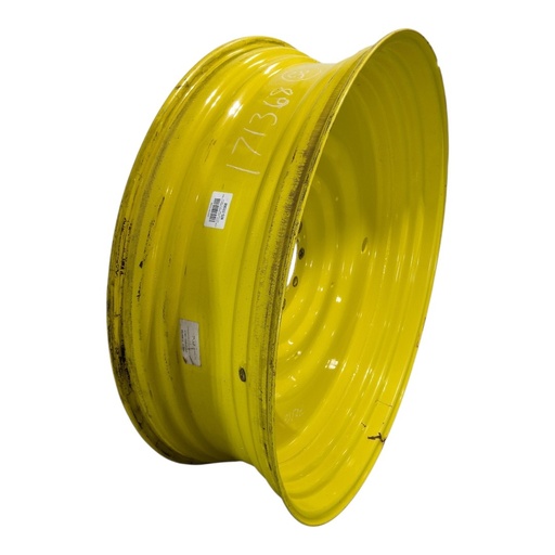 [NTS-171368] 15"W x 50"D, John Deere Yellow 10-Hole Formed Plate , -6.75" Offset