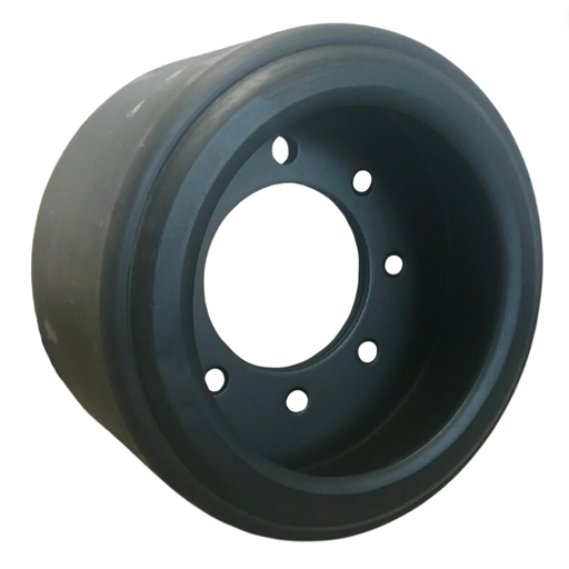 [4W-0106PJD] 9" Wide Mid-Roller Bogie Wheel for John Deere Tillage Tractors Series 9000T/9RT, Stamped Steel, Bolt-On(Rubber)