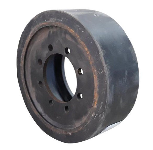 [SPAGCO14] 5.5" Wide Mid-Roller Bogie Wheel for AGCO Challenger Tractors Series MT700/MT800, Narrow, Solideal, Bolt-On(Poly)